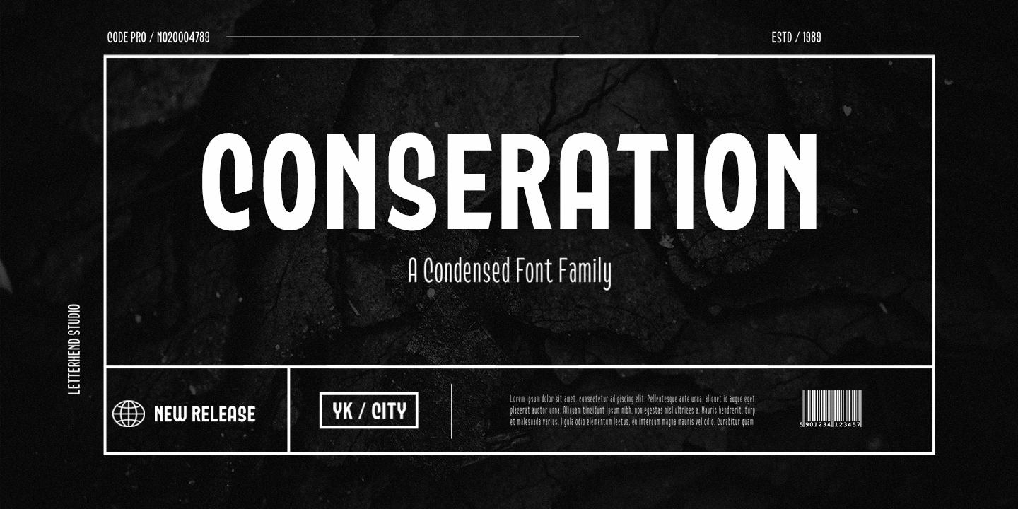 Conseration SemiBold Font preview
